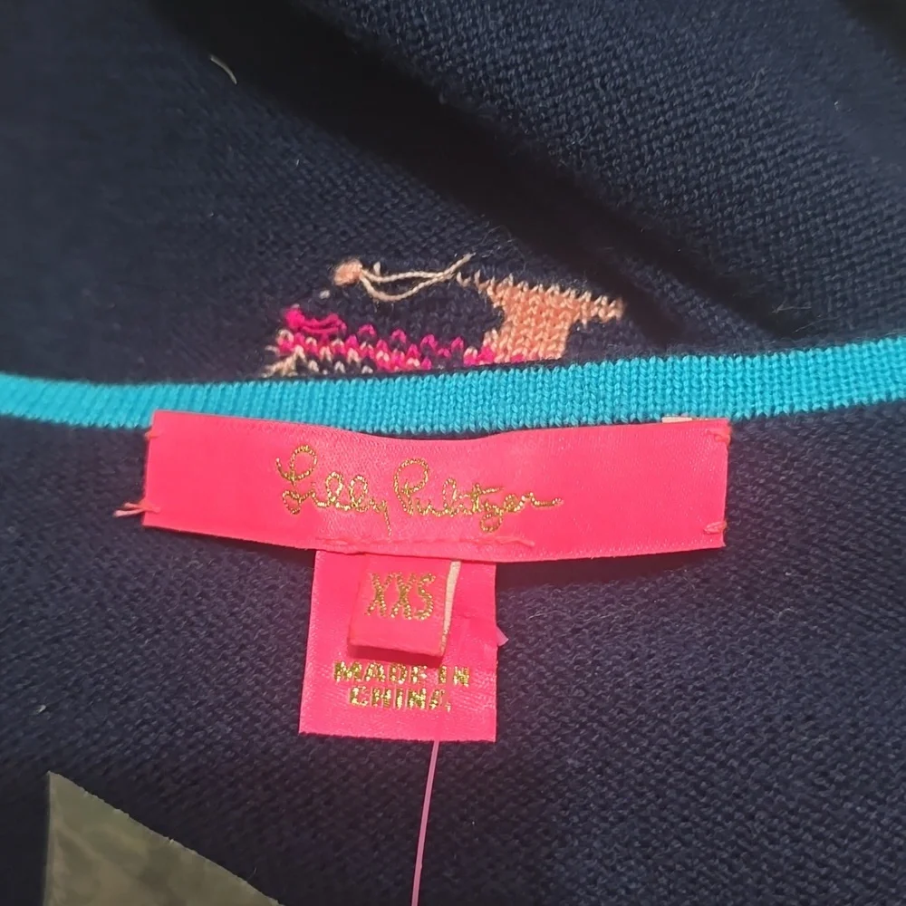 nwt Lilly pulitzer elephant intarsnia sweater xxs